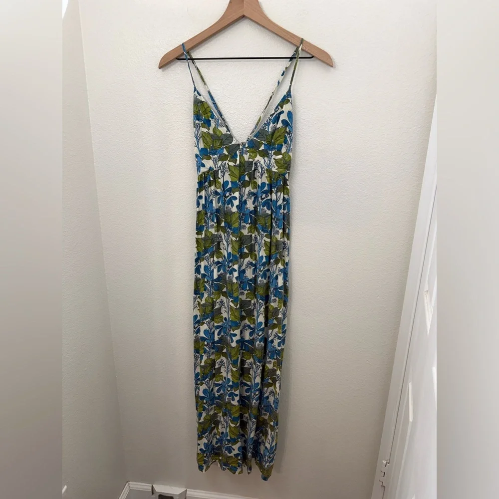 Pataloha Strappy Dress Hevea Branches Warm White XS - Picture 3 of 10